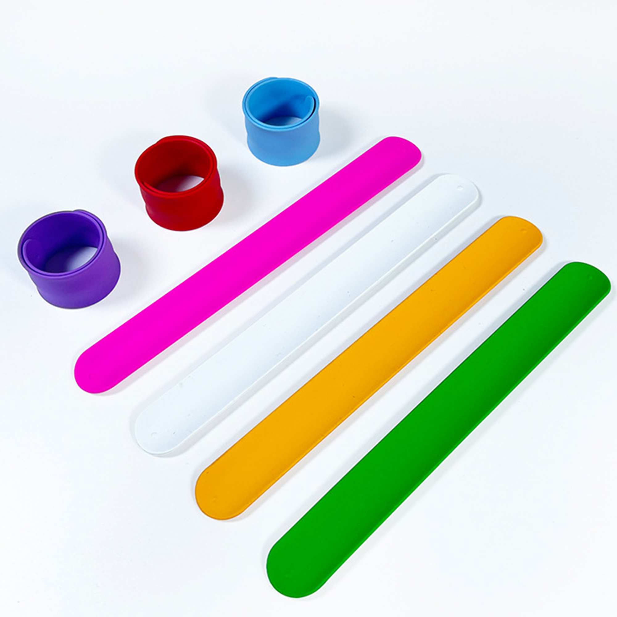 Silicone Slap Bracelet Wristbands Clap Ring 7