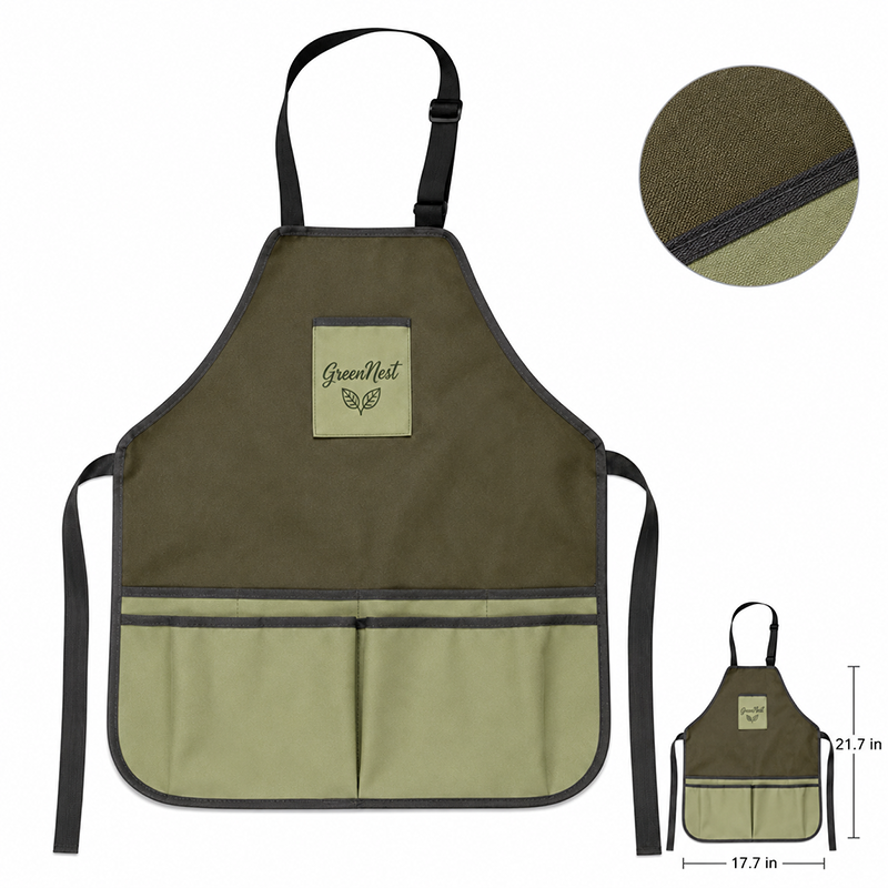 Multi-Pocket Waterproof Garden Tool Apron