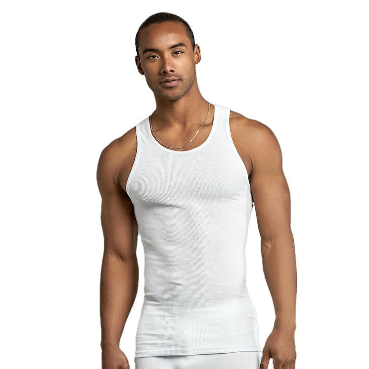 Men's A-Shirts - 2XL White 3 Pack 2