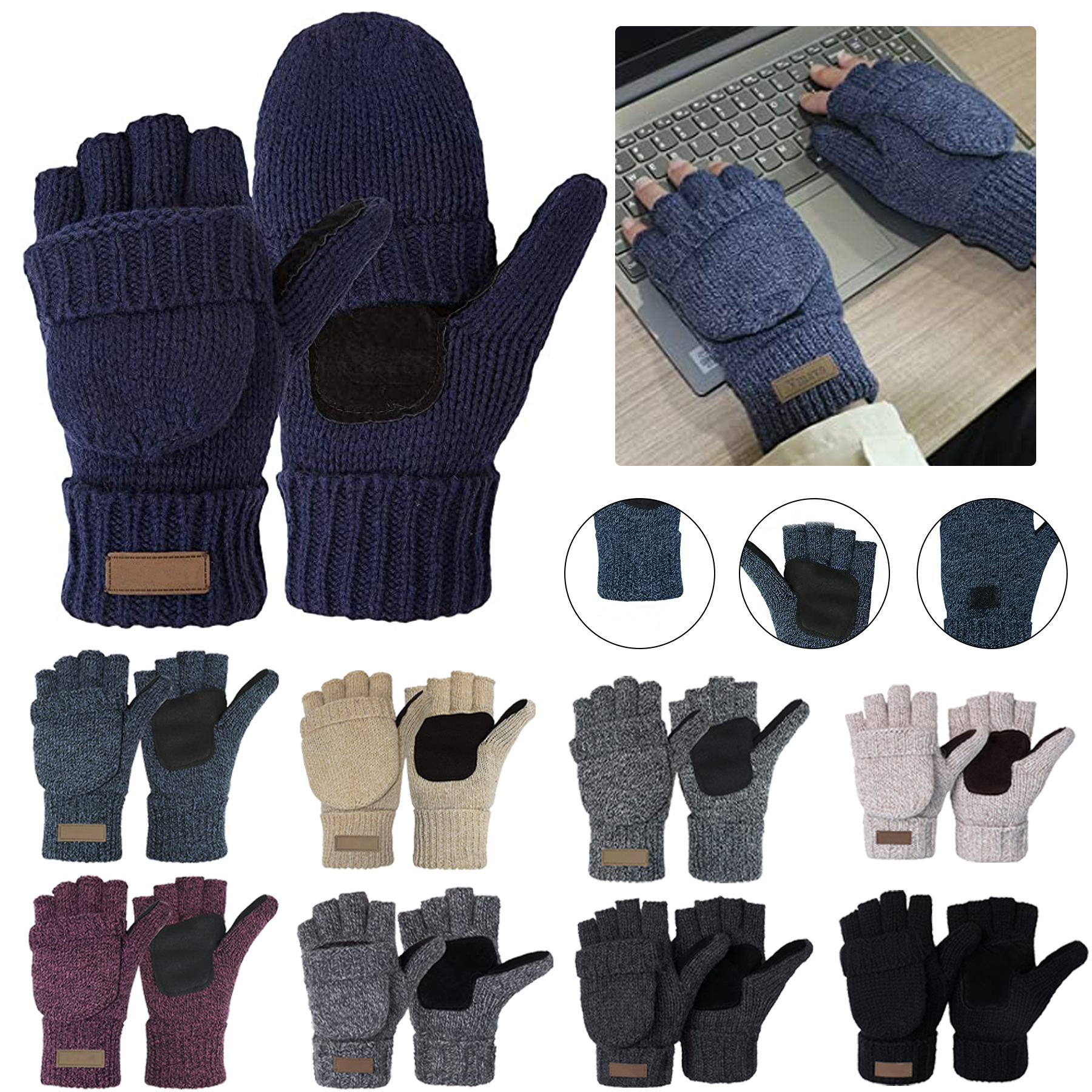 Knitted  Fingerless Gloves 6