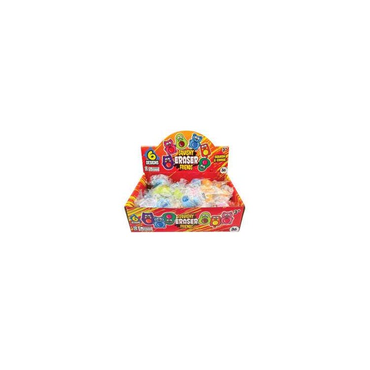 Squishy Friends Erasers 36 Pack 3
