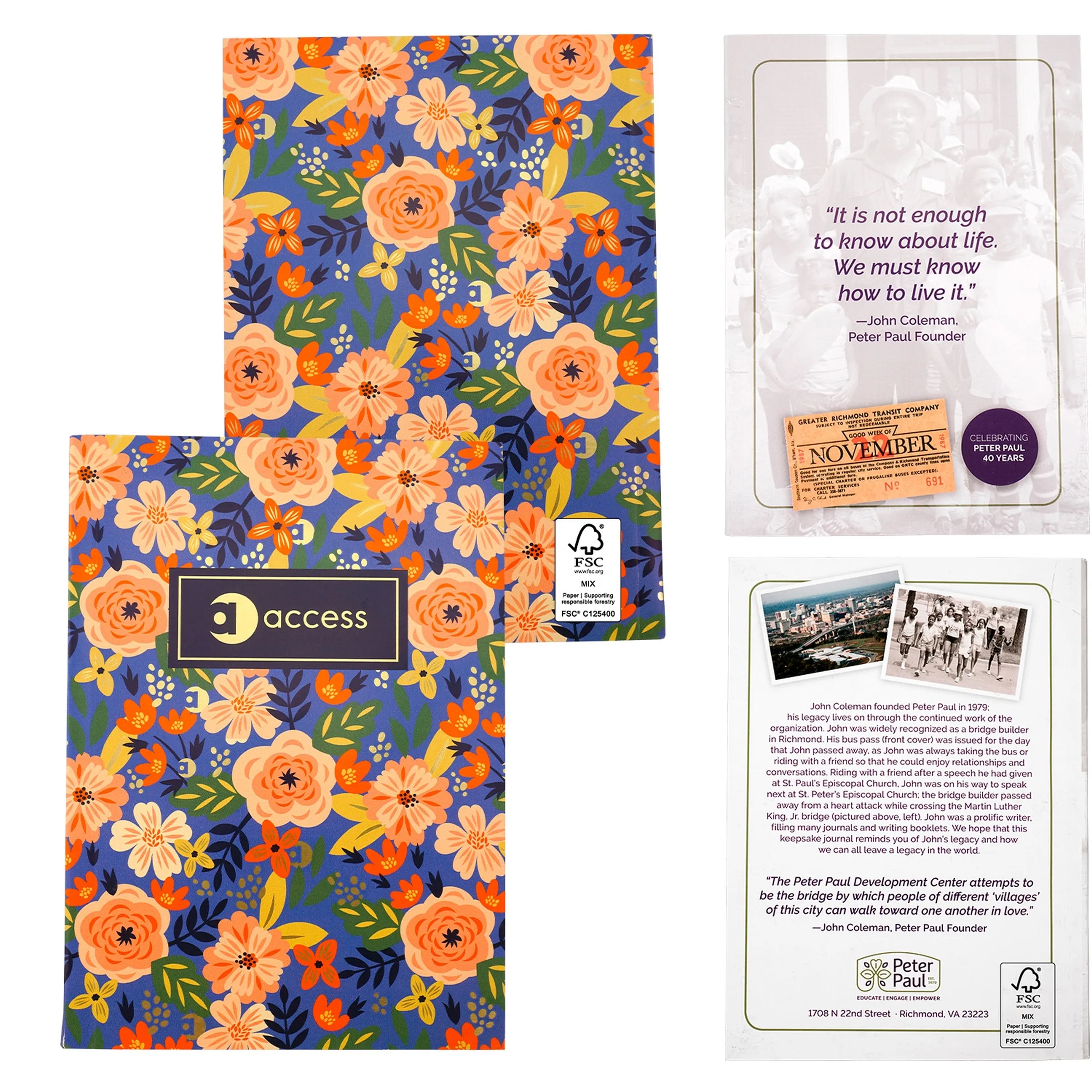 5" X 7" Perfect Paper Cover Notebook 1