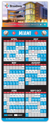 Magna-Card Business Card Magnet - Baseball Schedules (3.5 x 9)