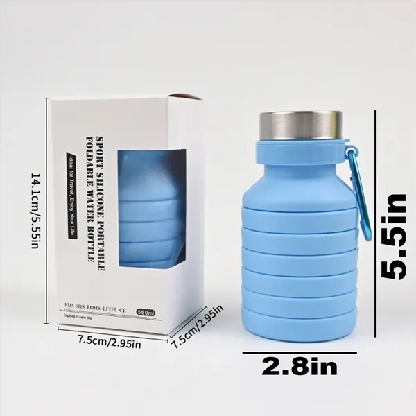 Collapsible Water Bottle for Commutes, Fitness and Travel 4