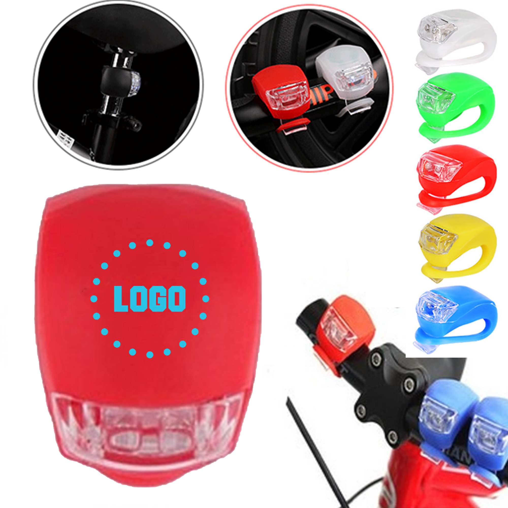 Silicone Shell Shockproof & Waterproof LED Frog Bike Light 7