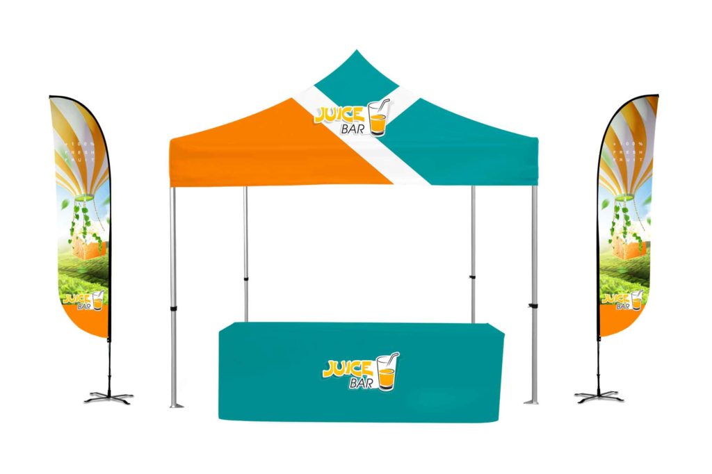 Deluxe Canopy Kit 10'x10' Hex Aluminum Frame, 2 Feather