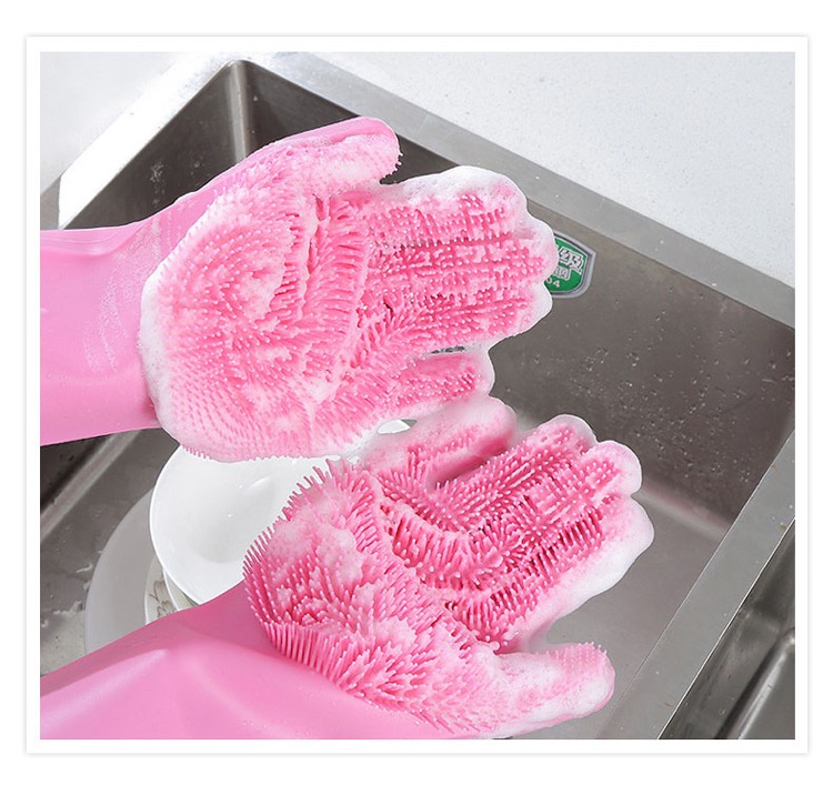 Reusable Silicone Dishwashing Gloves 3