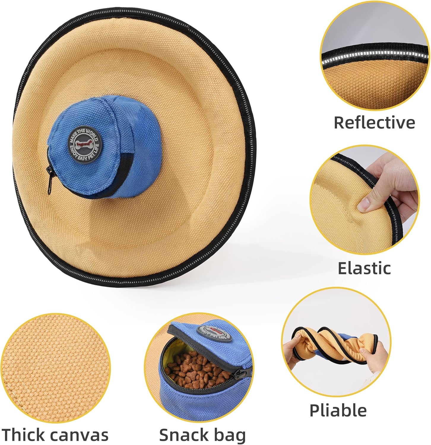 Hat Shape Flying Disc Dog Toy 10