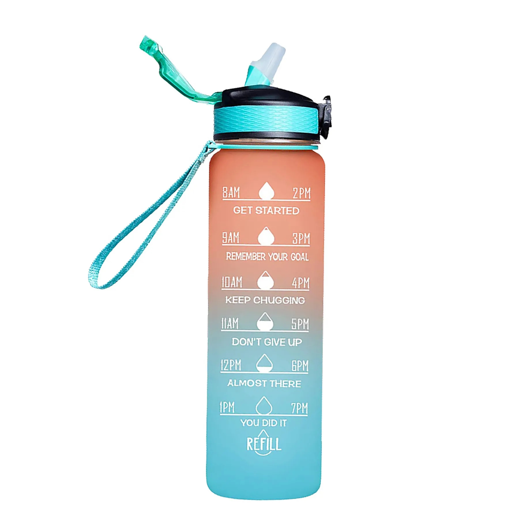 Sports Water Bottle with Time Marker 26