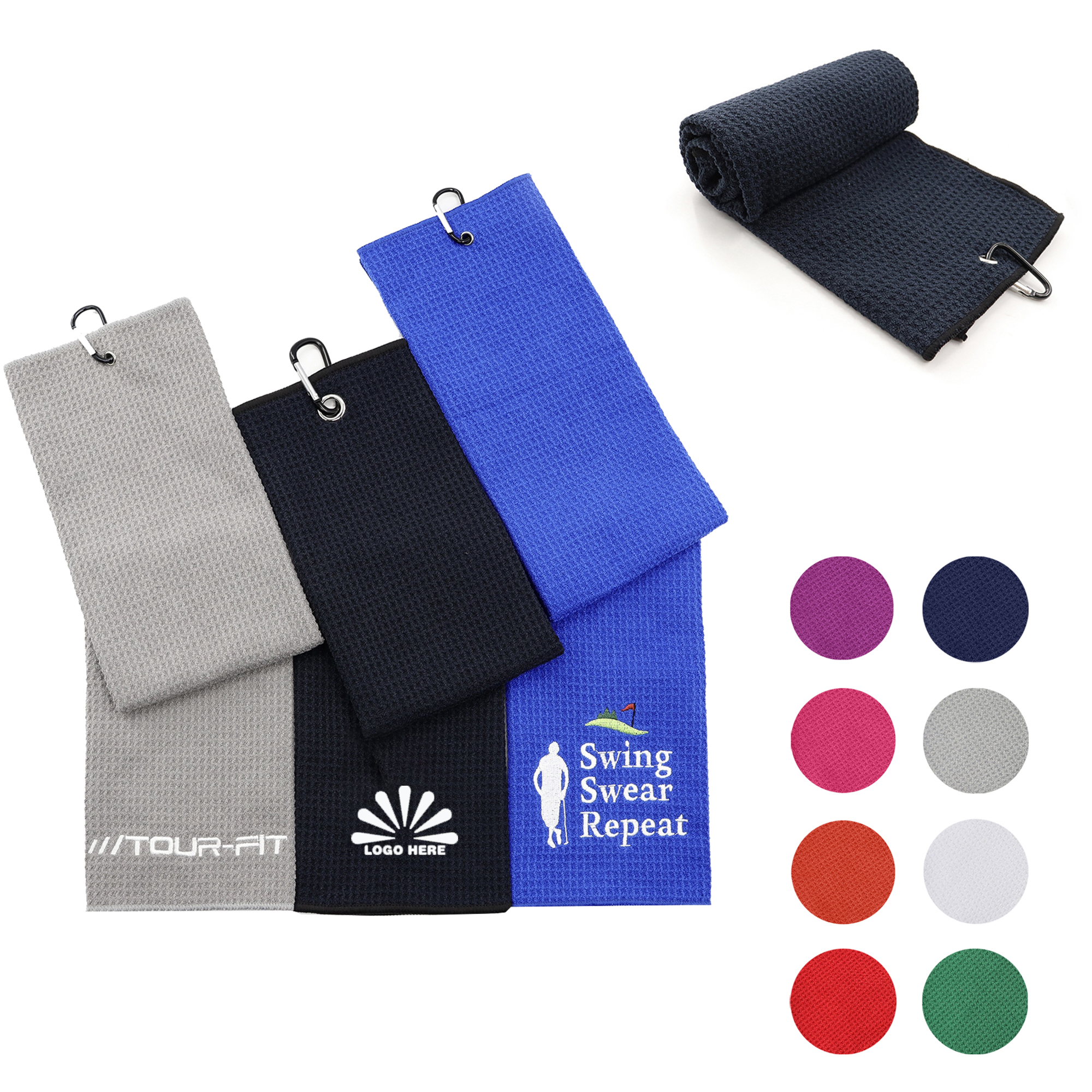 Quick-Dry Tri-fold Golf Towel 3