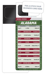 Pro Football Schedule Magnet - Peel and Stick Business Card (3.5x9)