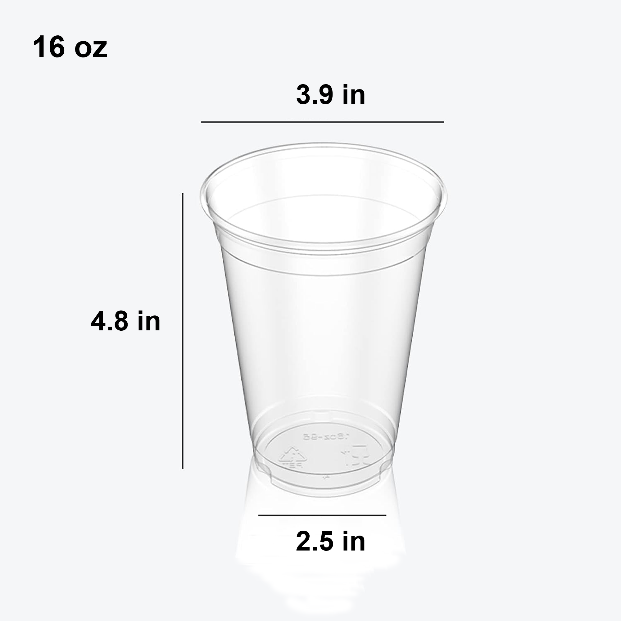 16 OZ Clear Plastic Cups 7