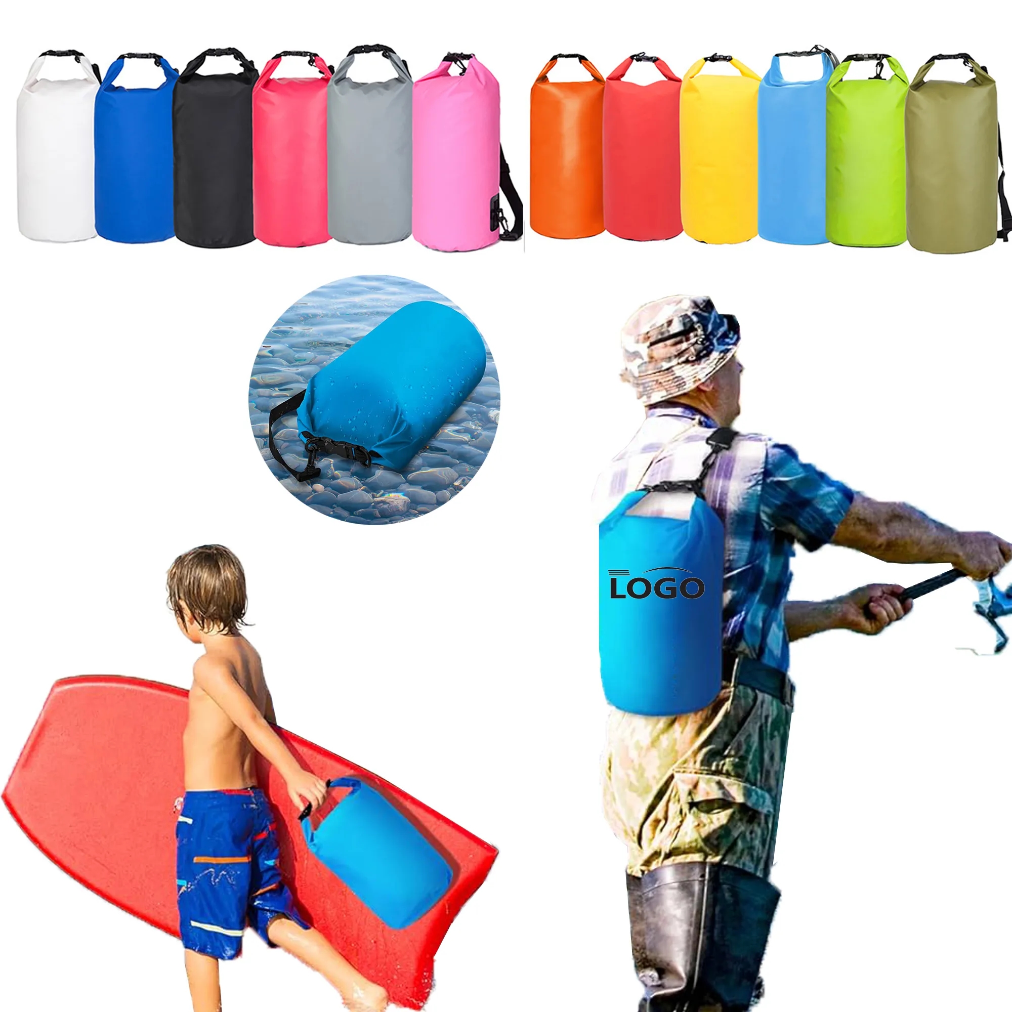 500D PVC Swimming Beach Waterproof Bag 6