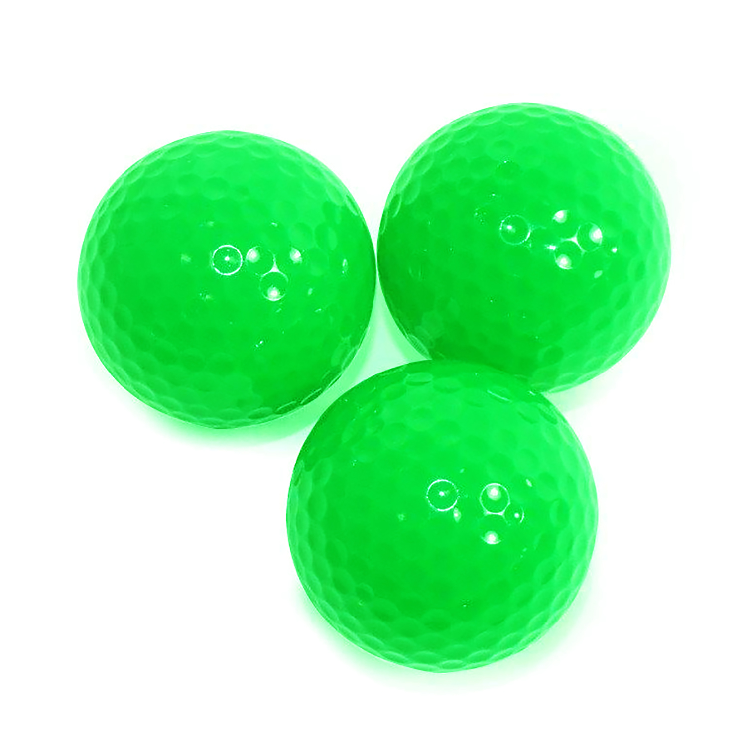 Neon Green Golf Balls 1