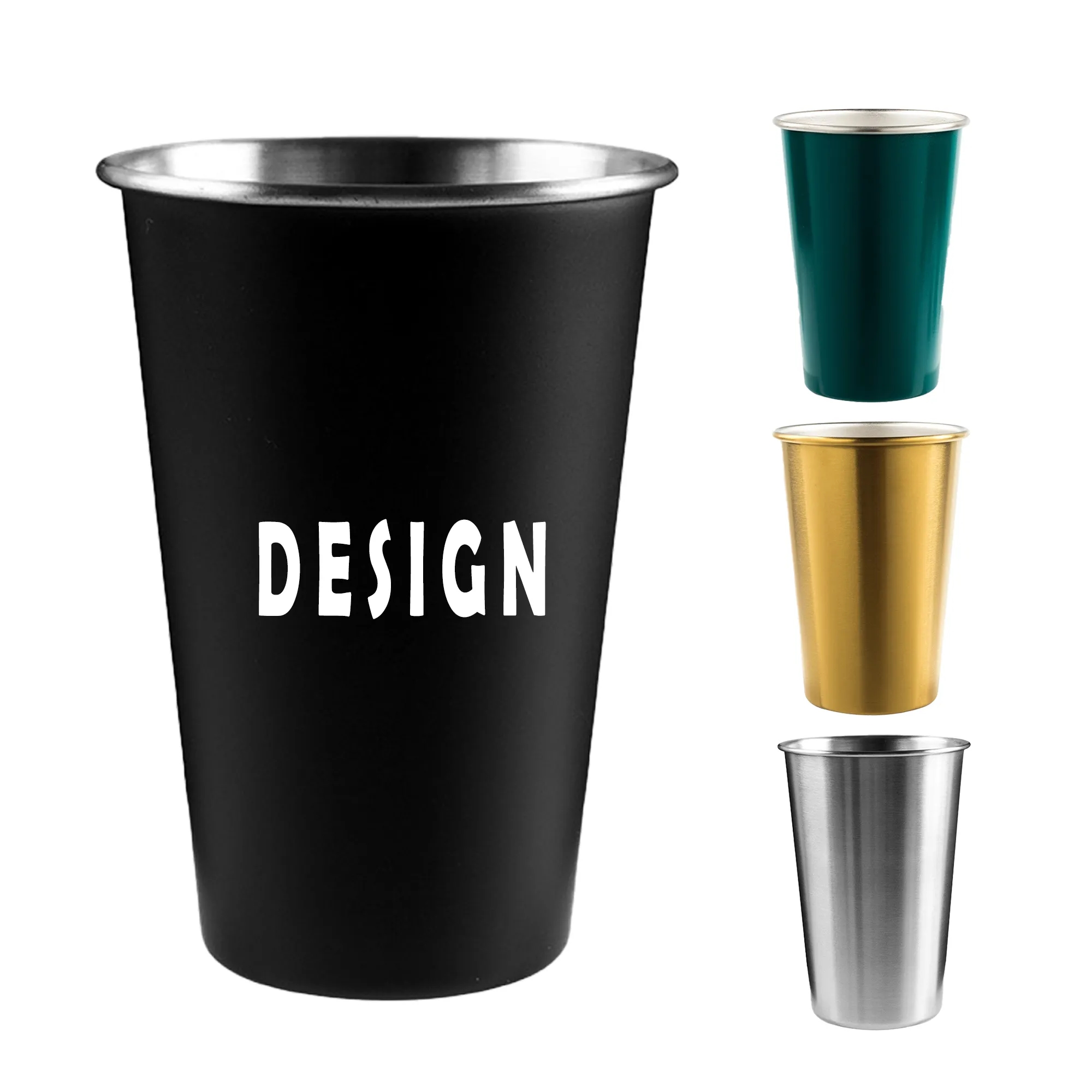 16oz Stainless Steel Pint Glass