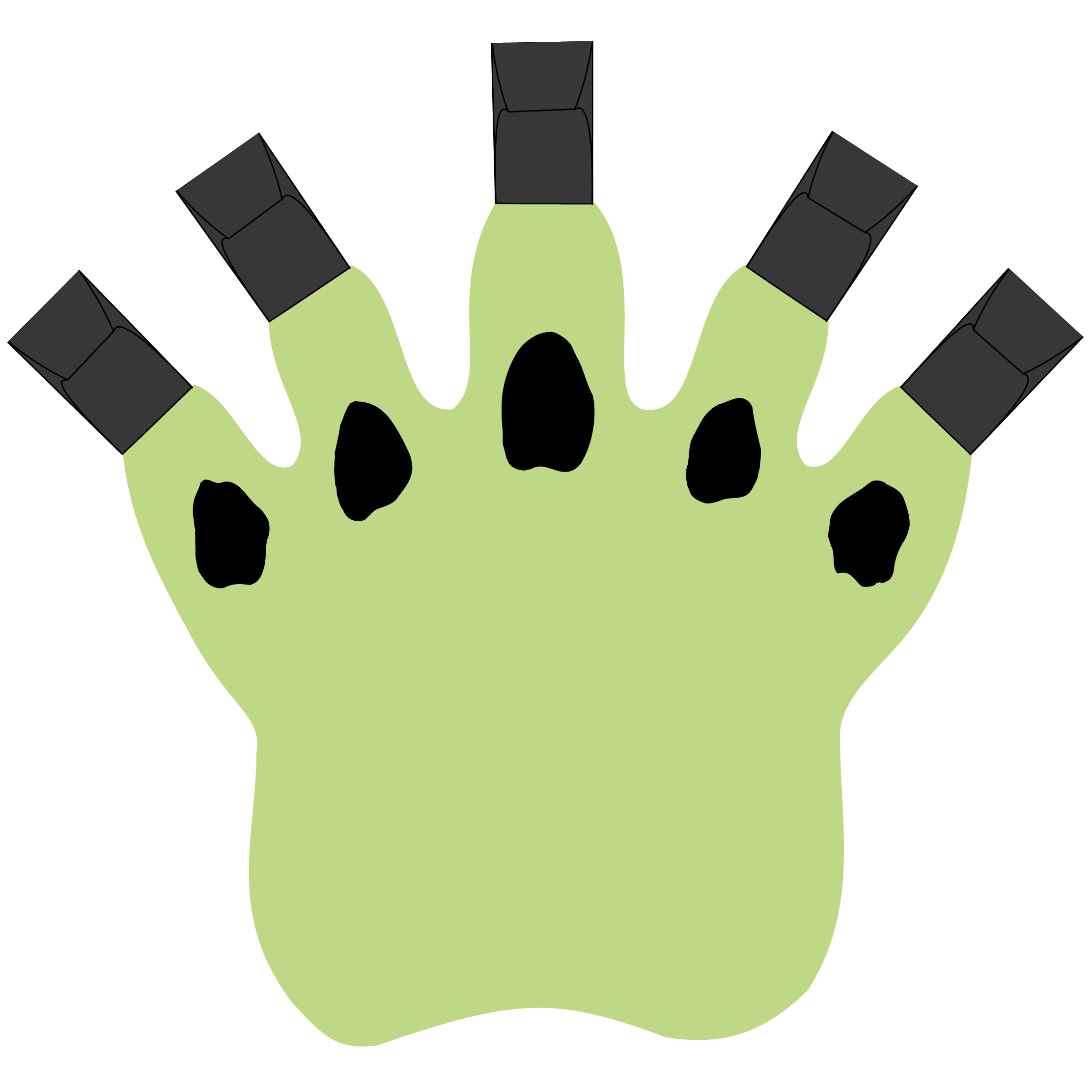 5 Claw Paw Mitt 55
