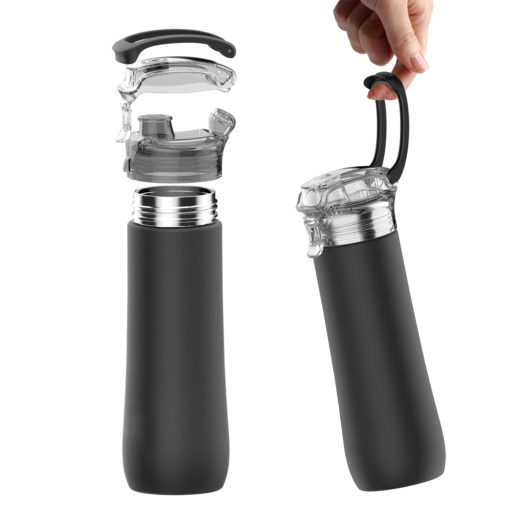23 oz. Double Wall Stainless Steel vacuum Insulated water Bottle/Mug, custom water bottle with logo imprint 8