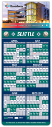 Magna-Card Business Card Magnet - Baseball Schedules (3.5 x 9)