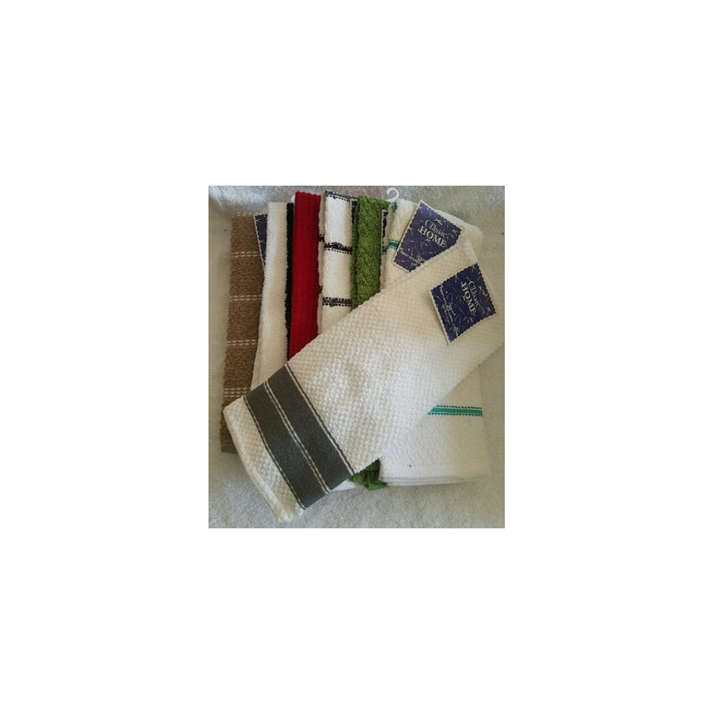 Yarn Dyed Kitchen Towels - Assorted 15" x 25" 3