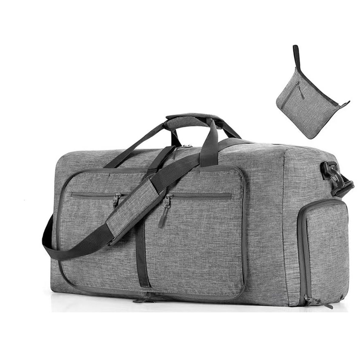 Foldable Duffel Bag With Shoes Compartment