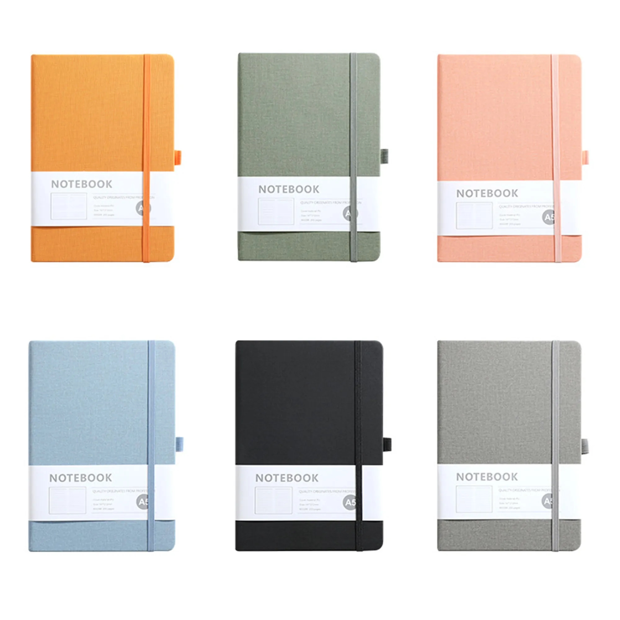 PU Leather Journal Book With Pen Loop 6