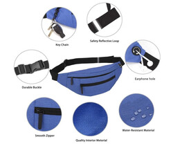 Fanny Pack with 4-Zipper Pockets