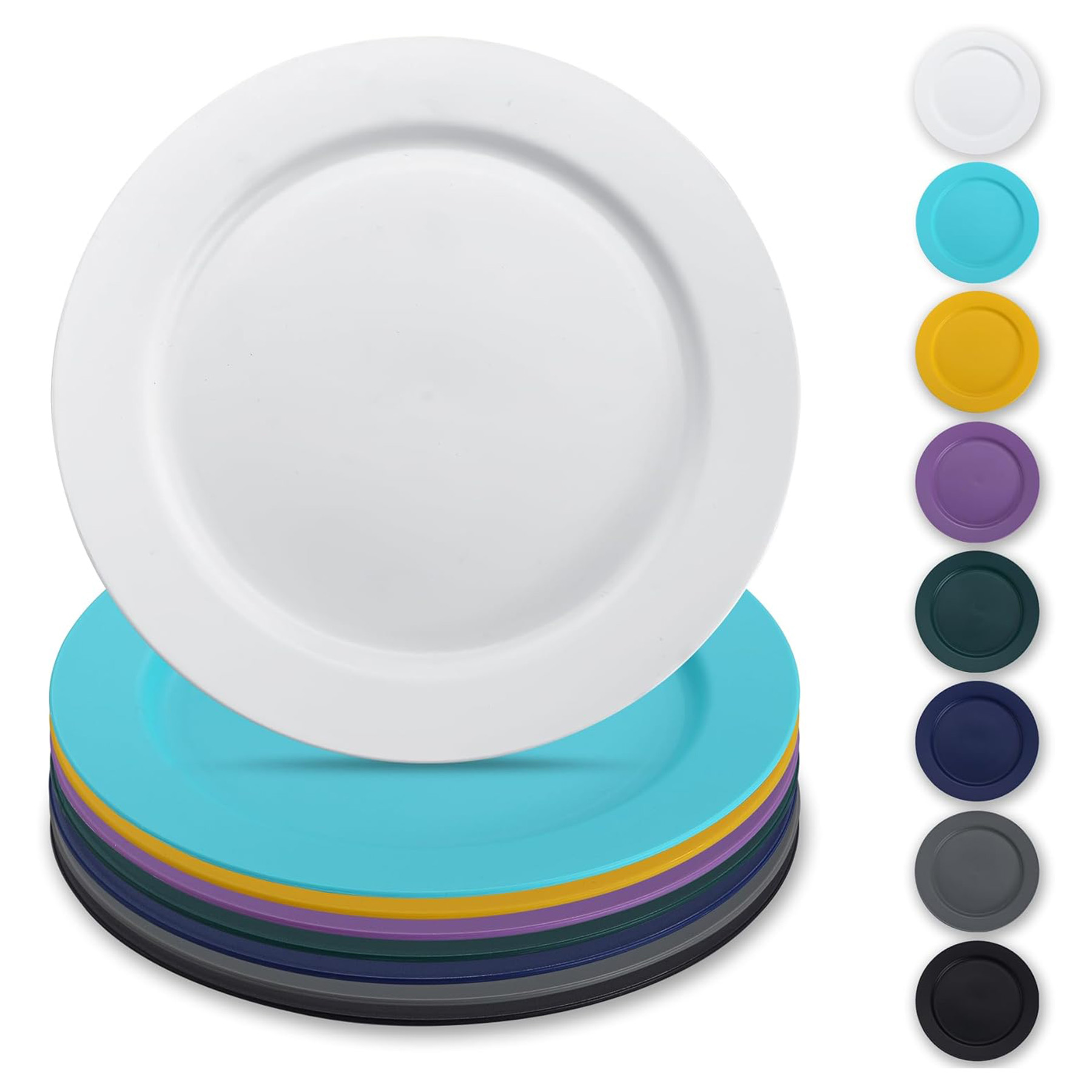 Reusable Flat Dinner Plates 2