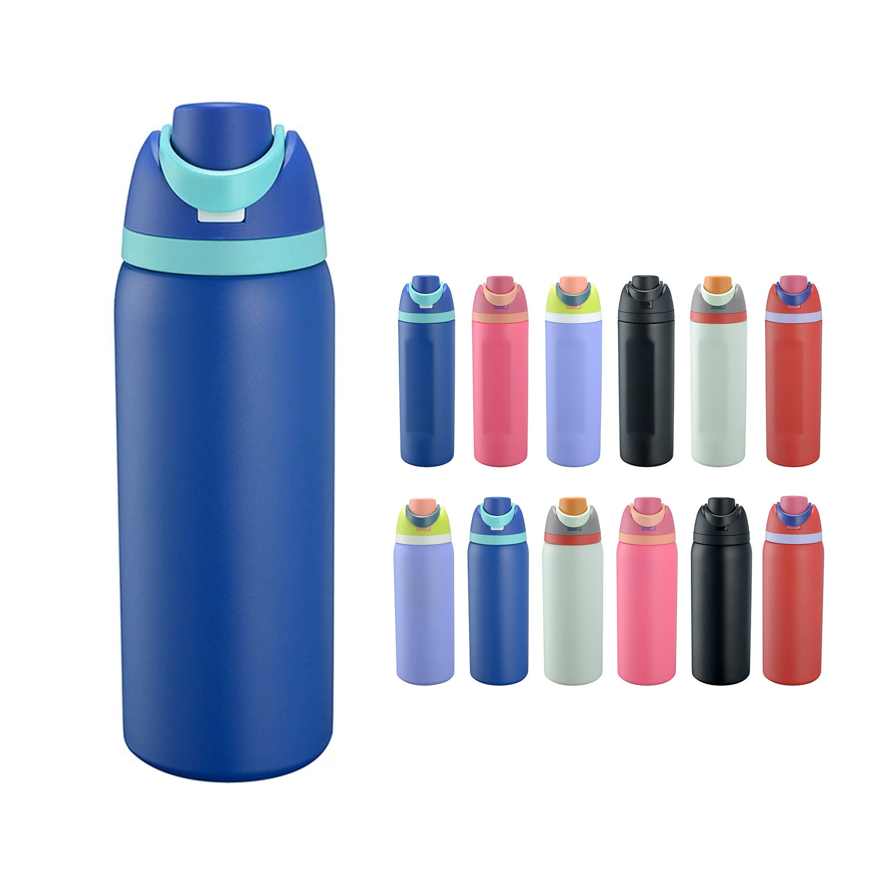 Stainless Steel Water Bottle with Straw 6