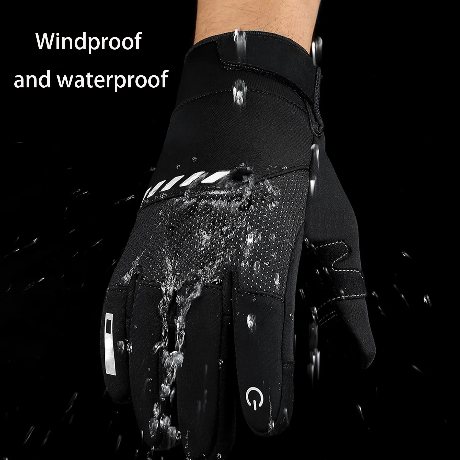 Microfiber Cloth Touchscreen Full-Finger Riding Gloves 7
