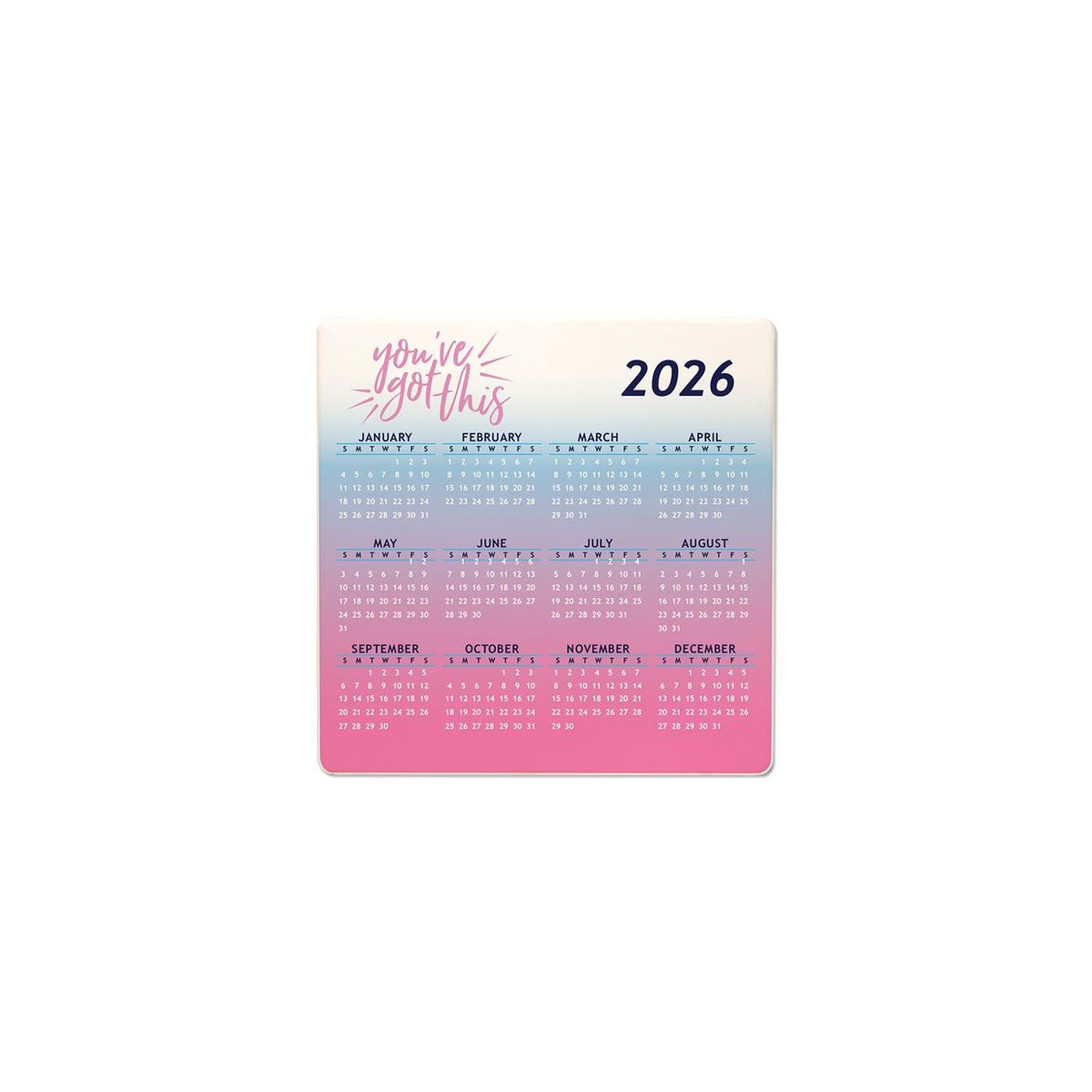 Calendar Stone Coaster