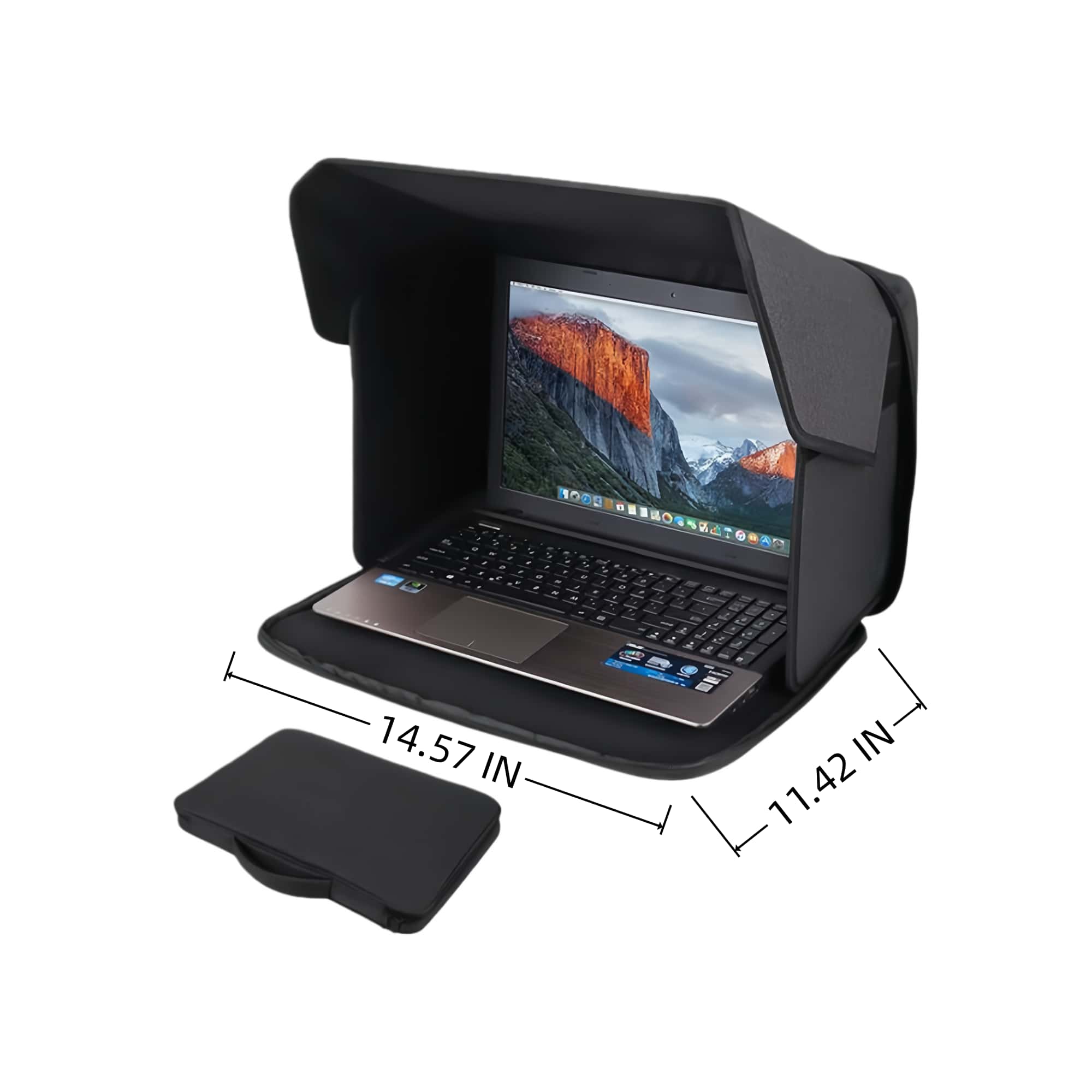 Foldable Outdoor Laptop Sunshade Made Of Polyester 5