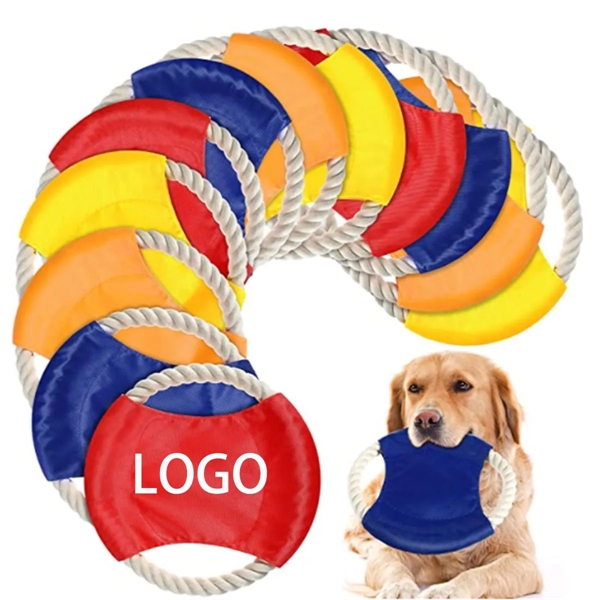 Flying Disc Training Dog Rope Toy