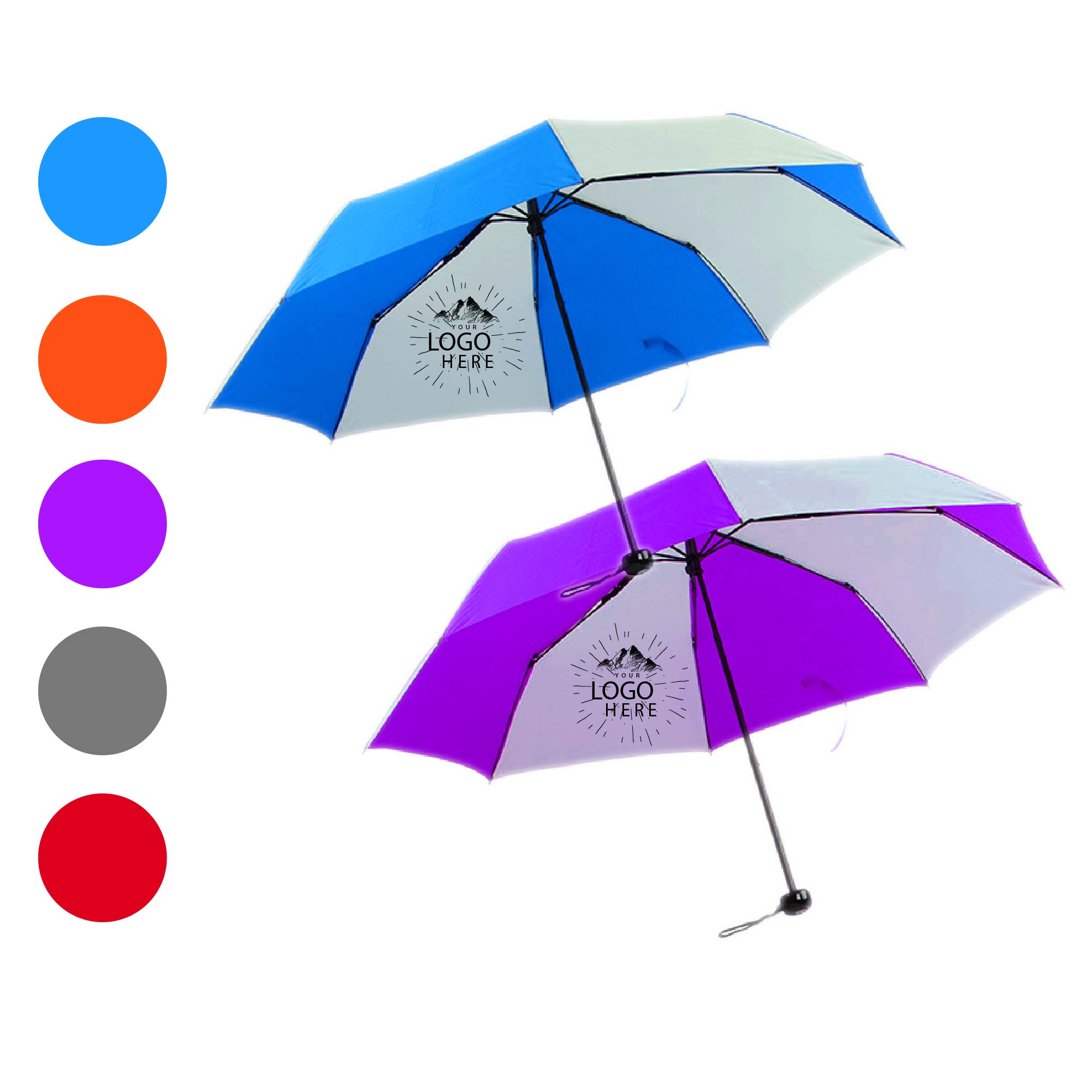 42" Arc Telescopic Folding Umbrella