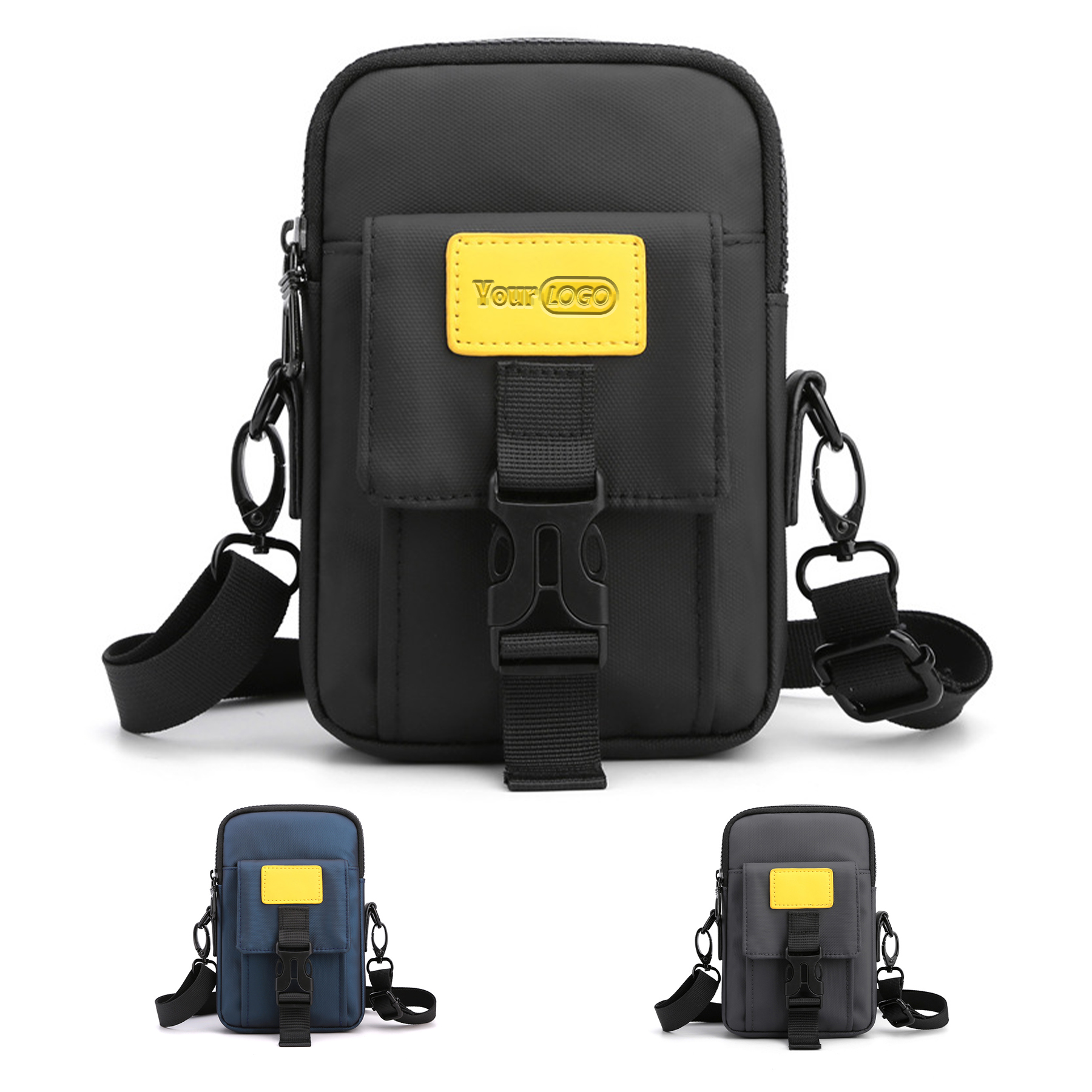 Nylon waterproof shoulder cross-body bag 3