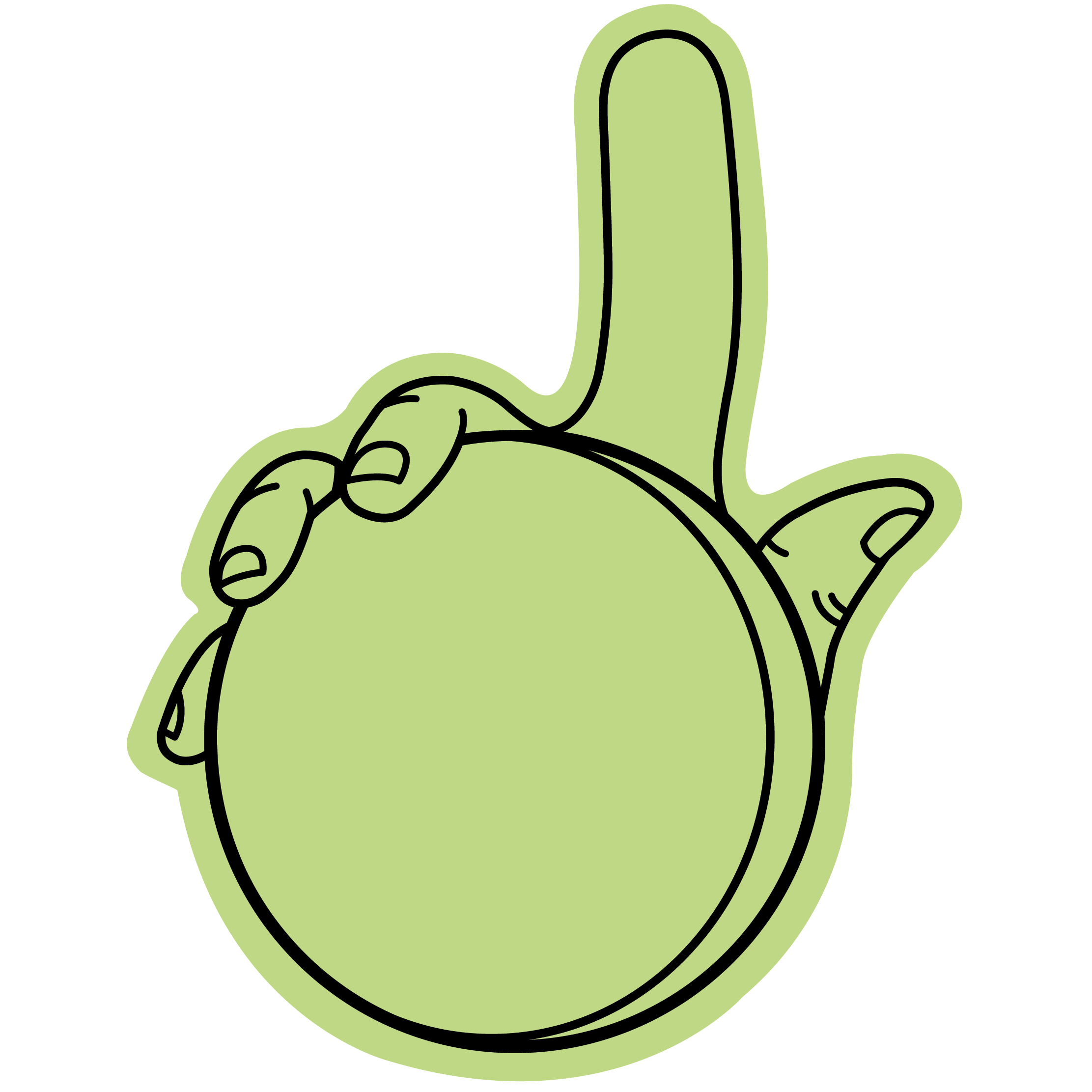 Foam Hockey Puck Hand 65