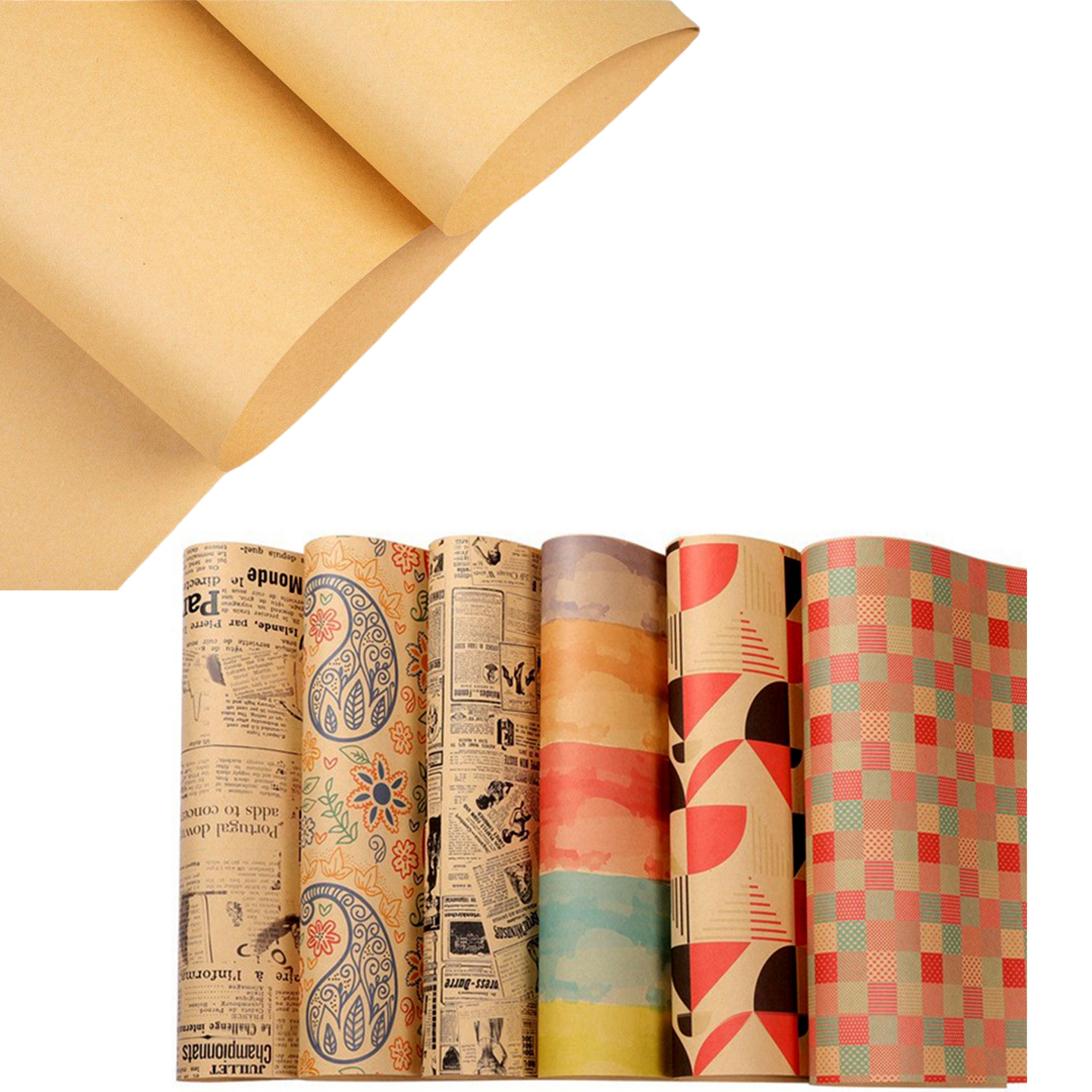 RusticPack Kraft Wrapping Paper ?C Brown 3