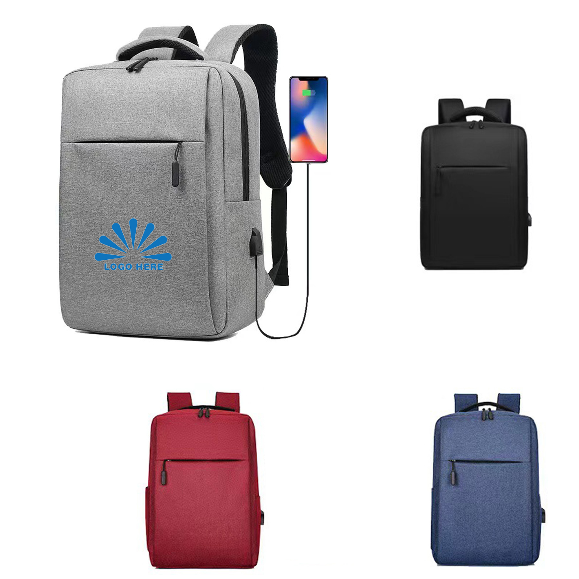 Oxford Cloth Business Campus Travel Backpack 2