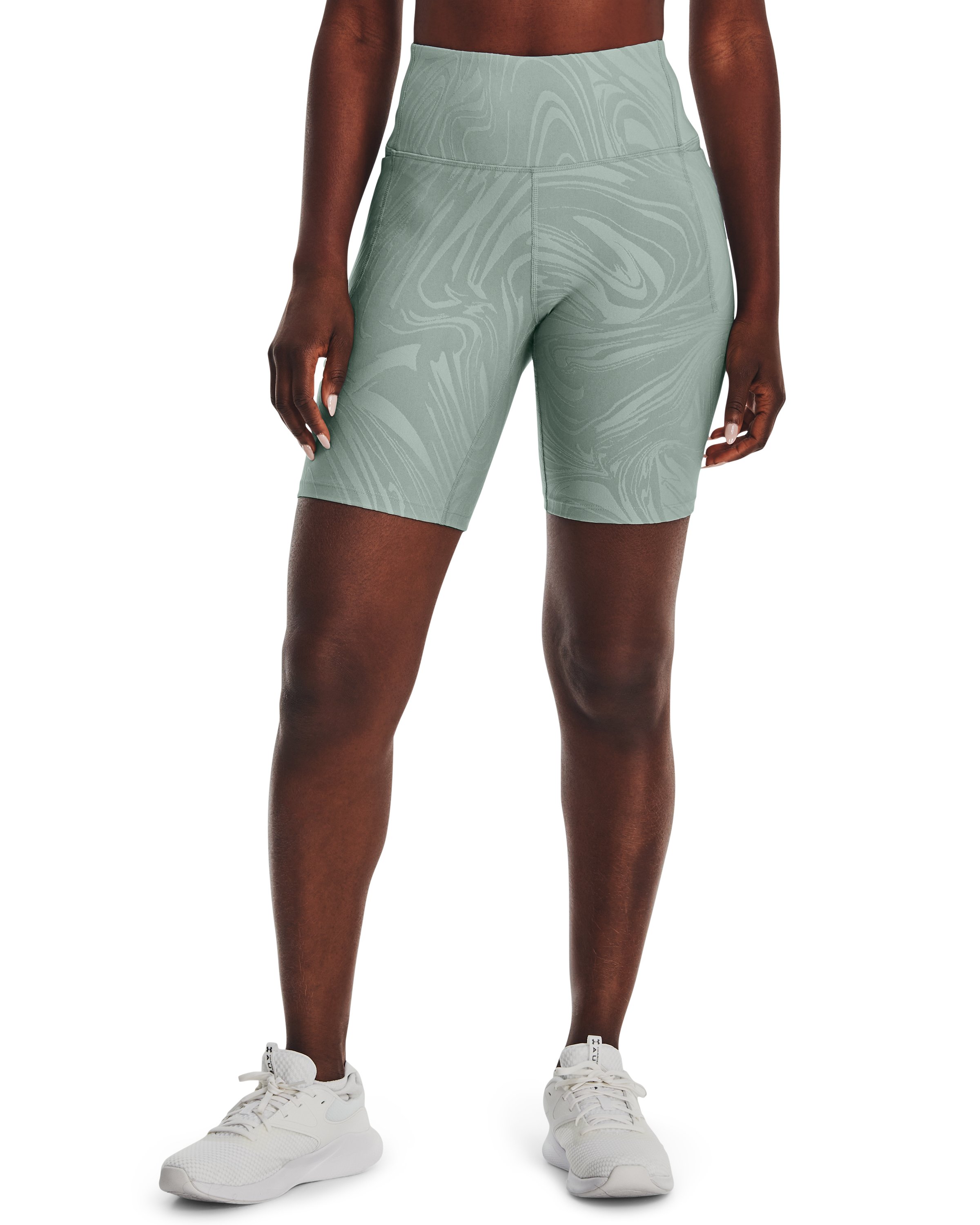 Women's UA Meridian Jacquard Bike Shorts 19