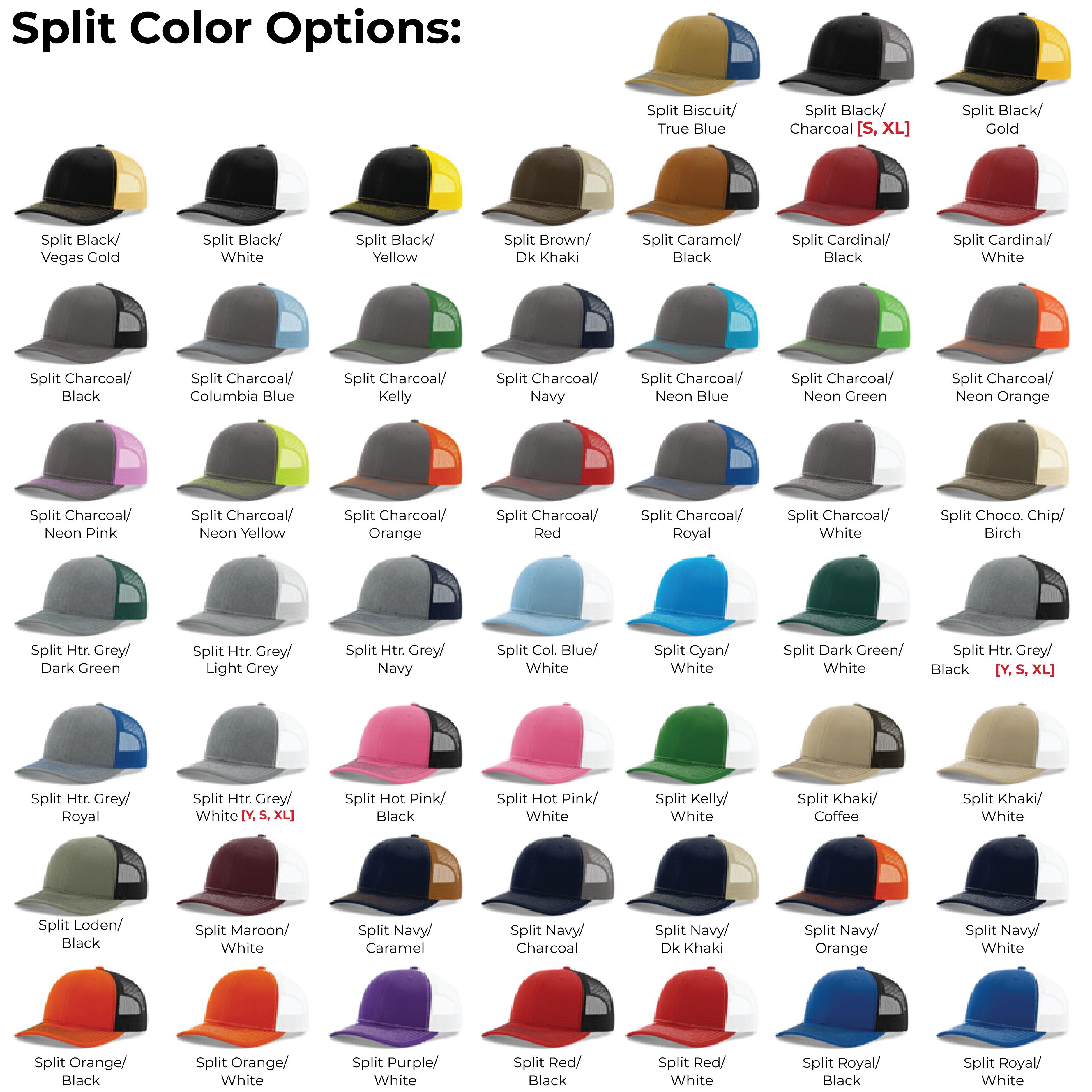 Richardson 112 6-Panel Snapback Trucker Hat w/Leatherette Adhesive Patches or Embroidery 257