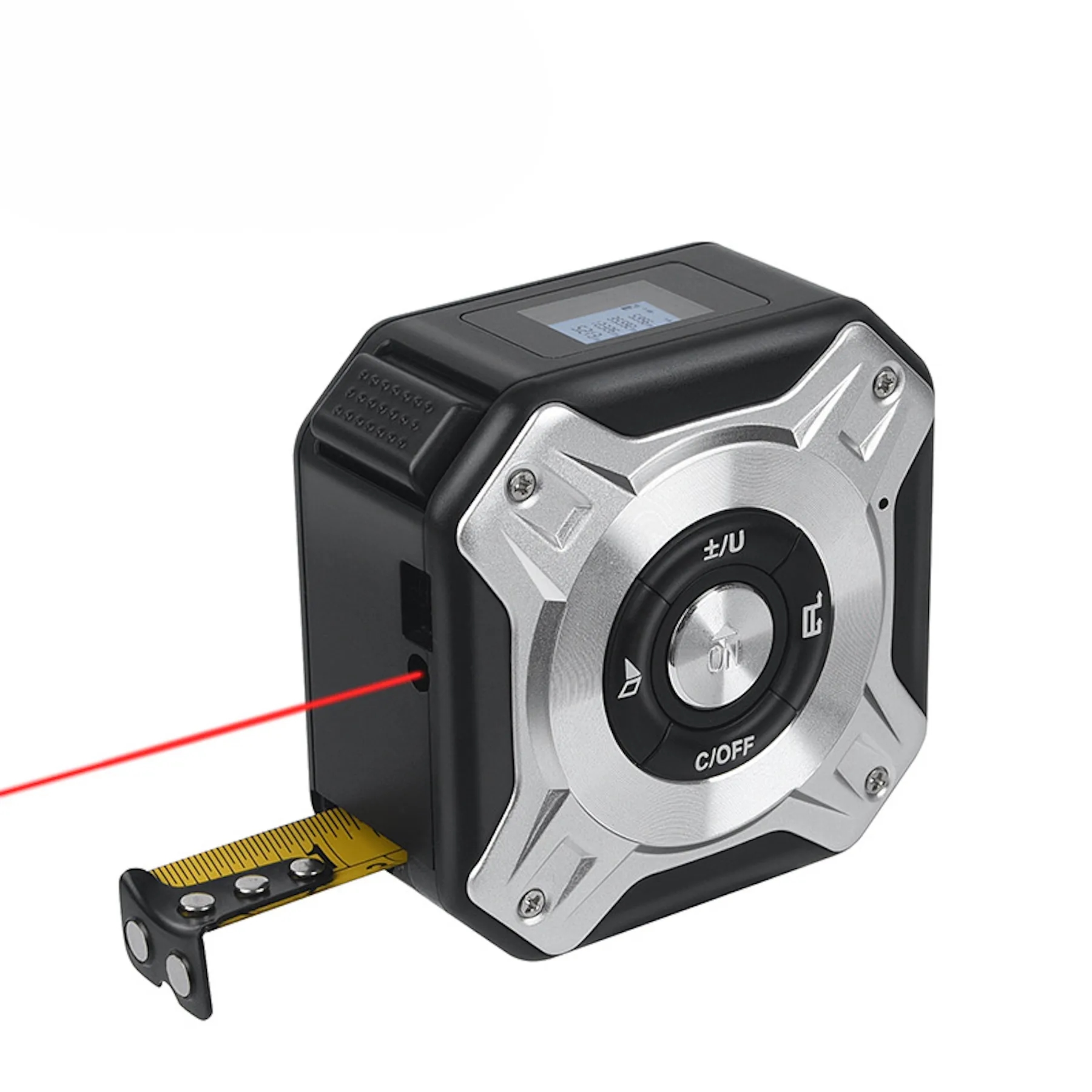 2 in 1 USB Rechargable Lasers Distance Tape Measure 10