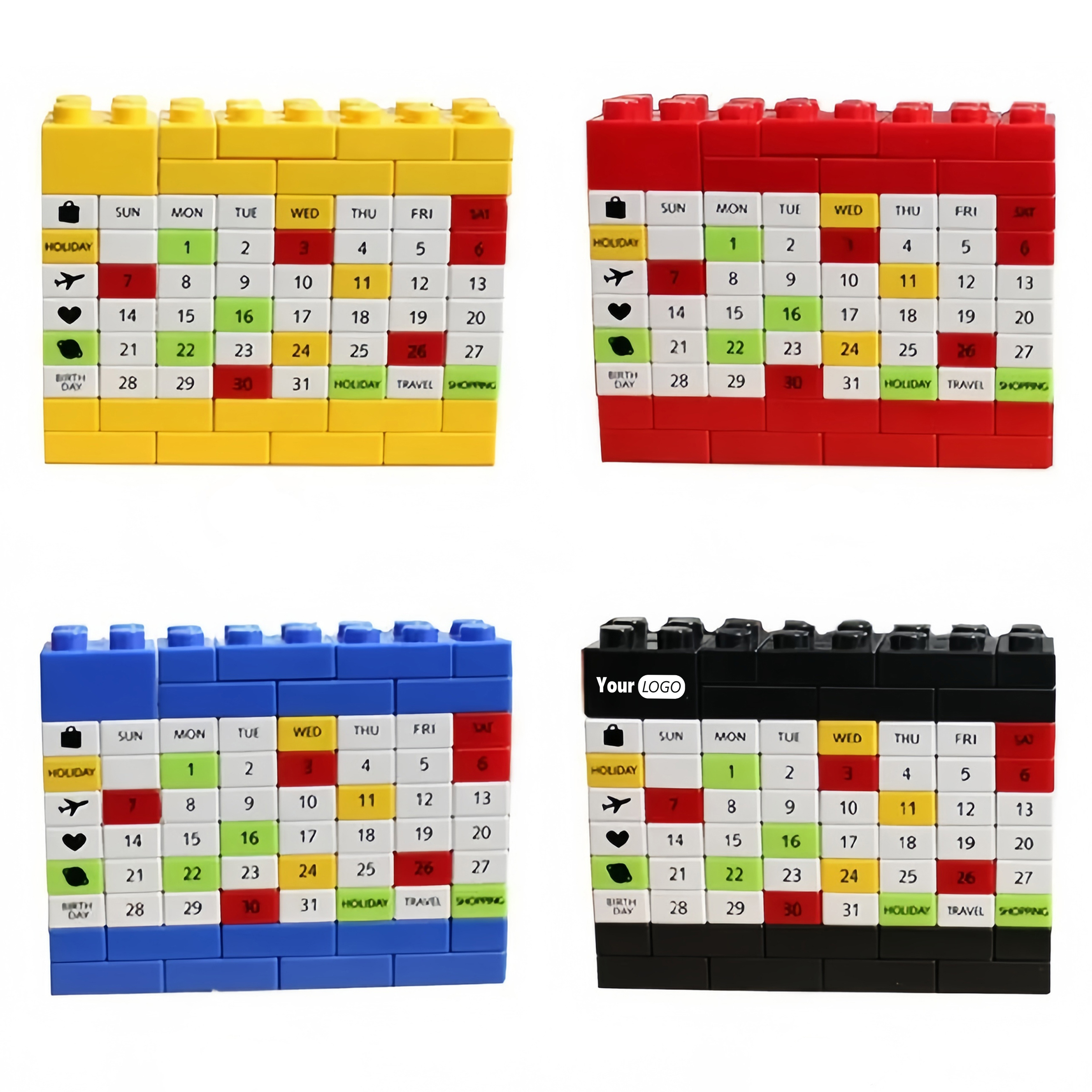 Abs Customizable Building Block Perpetual Calendar