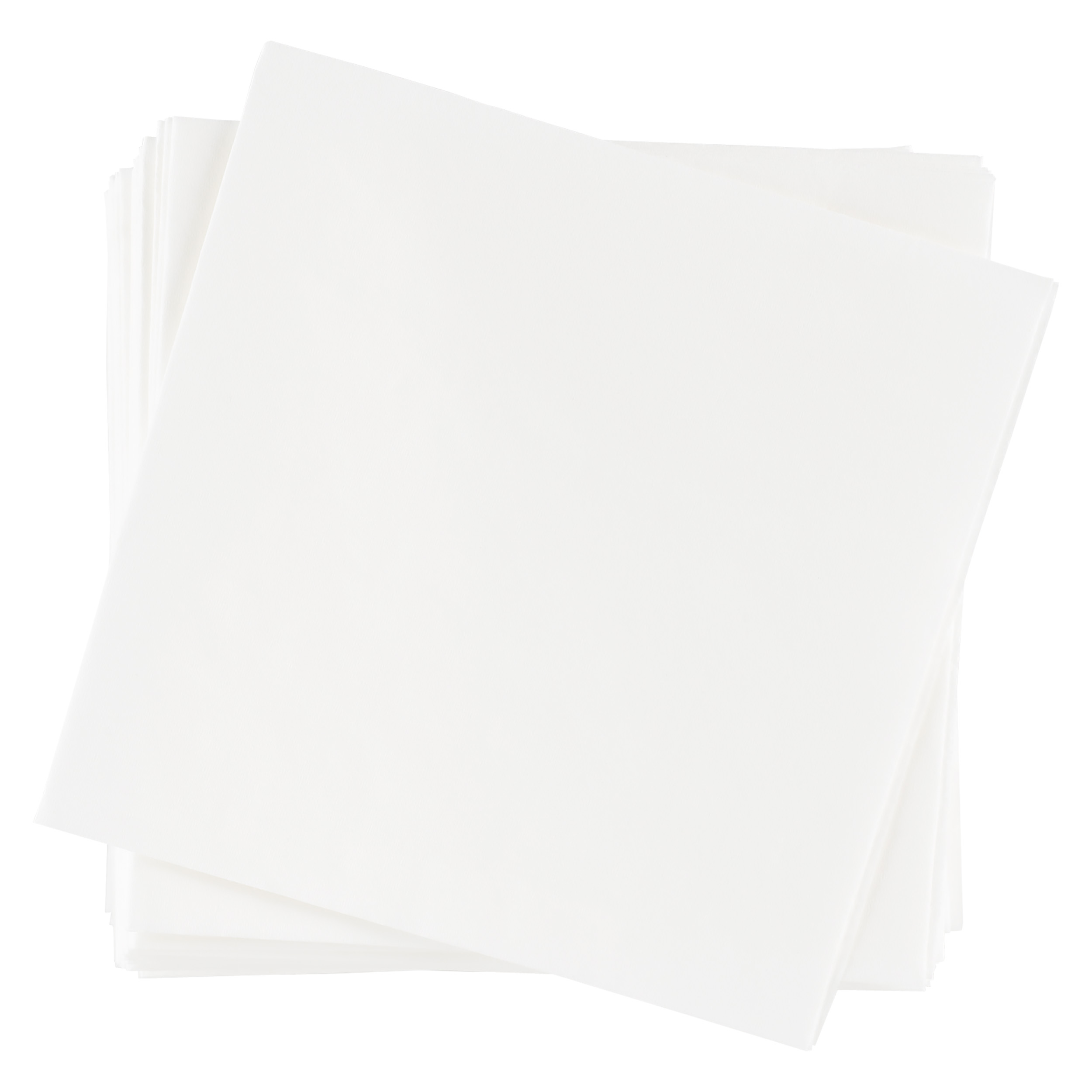 Beverage Napkin w/Uncoined Edge (White) 17