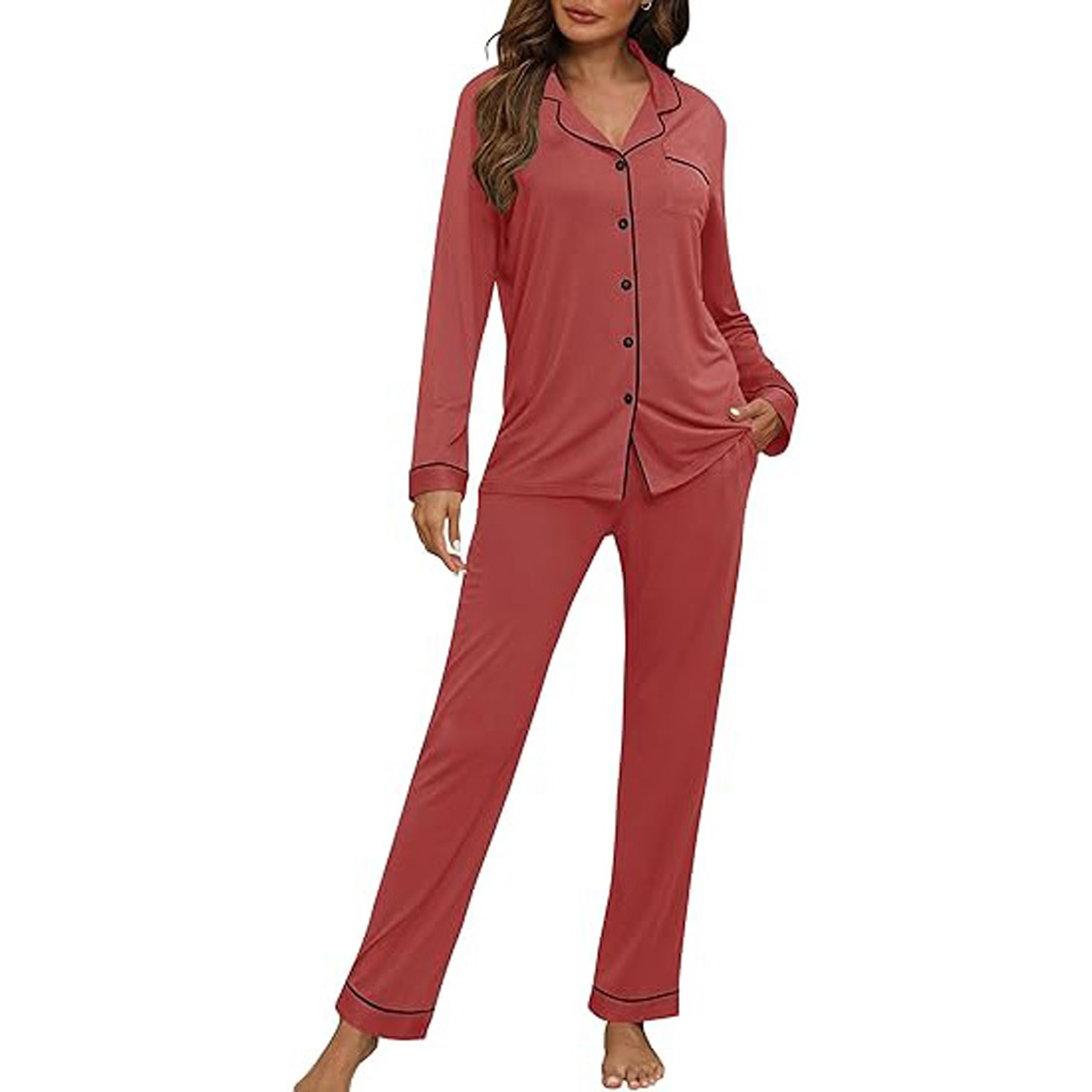 Women's Long Sleeve Pajama Set 5