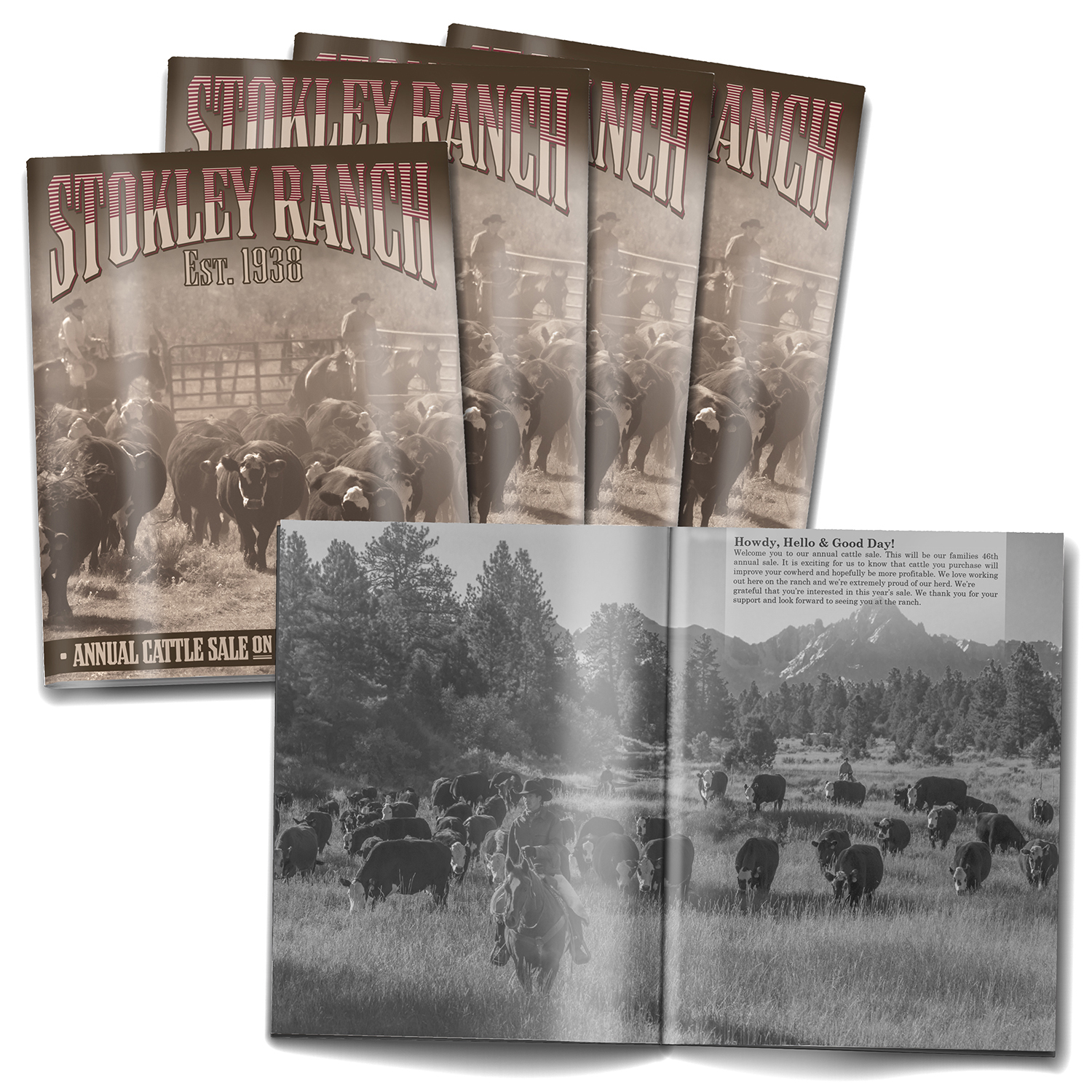 68-page (8.5x11) Booklet, Brochure or Catalog - Black Pages