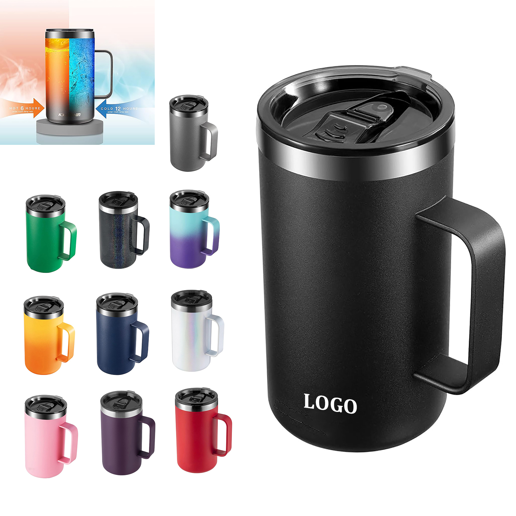 Stainless Steel Insulated Handle Cup 28