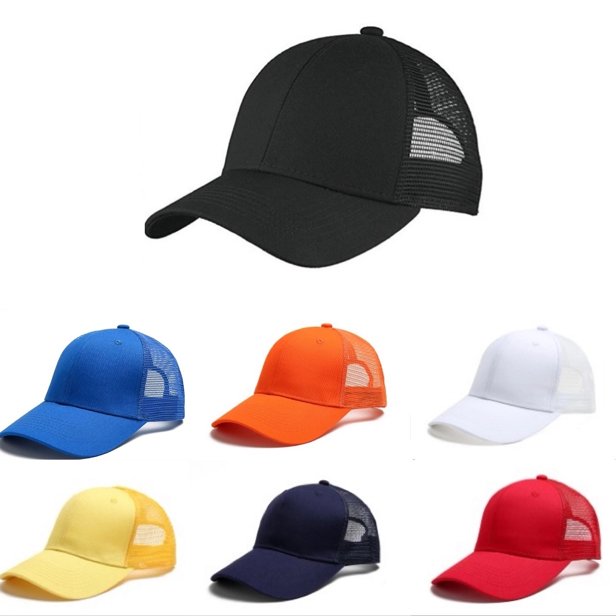 Cotton Front Mesh Caps MOQ 100PCS