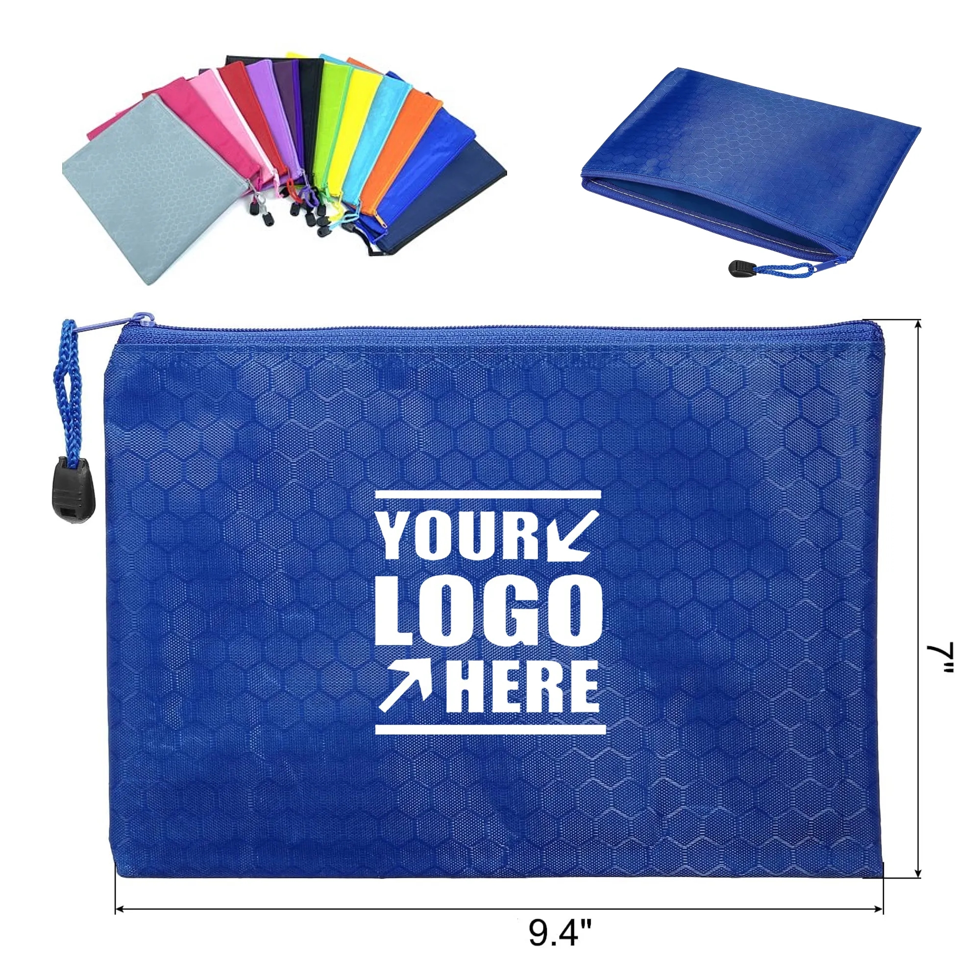 A5 Zippered Waterproof Nylon Paper Folders MOQ 20pcs 3