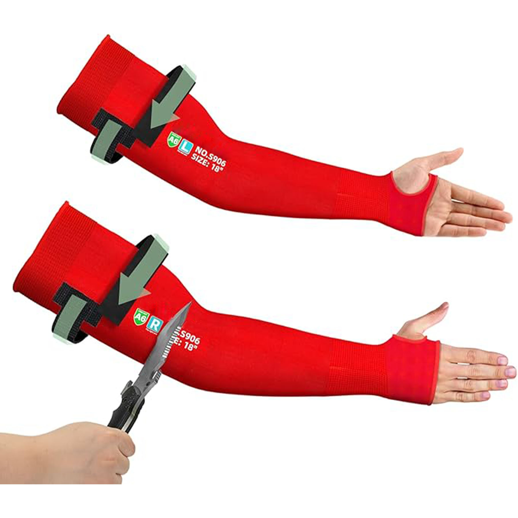 Unisex Cut Resistant Arm Sleeves 18