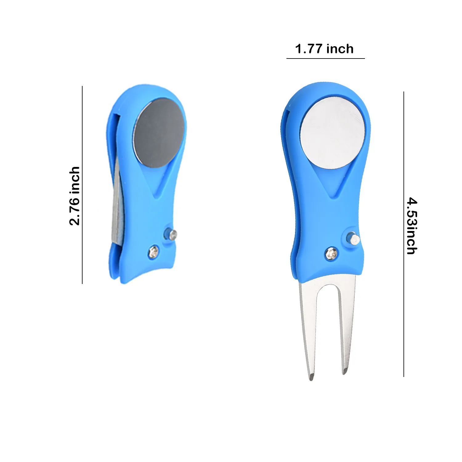 Foldable Golf Divot Tool with Magnetic Ball Marker 25