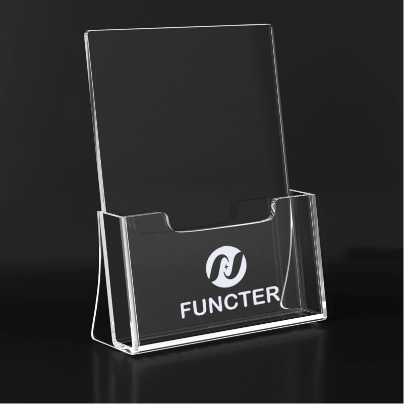 Clear Acrylic Brochure Holder 9.2" X 8.7" X 3"